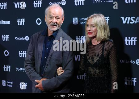 Toronto, Canada. 10th Sep, 2024. Naomi Watts (R) and Bill Murray (L) attend the premiere of 'The Friend' during the 2024 Toronto International Film Festival at Roy Thomson Hall in Toronto, Canada, on September 10, 2024. (Photo by Arrush Chopra/NurPhoto) Credit: NurPhoto SRL/Alamy Live News Stock Photo