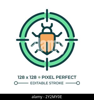 Pest control RGB color icon Stock Vector