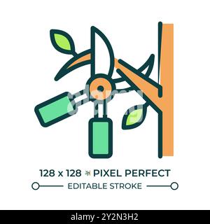 Pruning RGB color icon Stock Vector