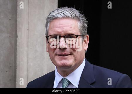 London, UK. 11th Sep, 2024. Prime Minister Sir Keir Starmer exits 10 Downing Street for Prime Minister's Questions (PMQs) in Parliament. Credit: Imageplotter/Alamy Live News Stock Photo