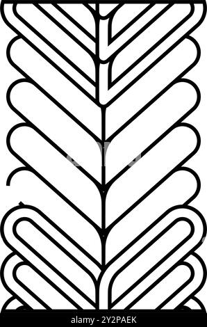 foxtail chain line icon vector illustration Stock Vector Image & Art ...
