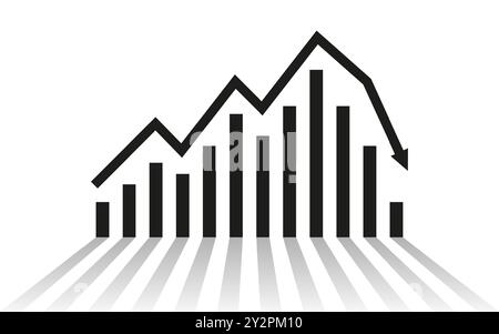 Business graph chart and diagram. Financial research and data ...