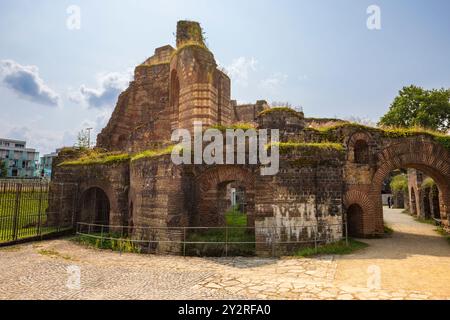 The ruins of the Imperial Roman baths at Trier, Germany Stock Photo