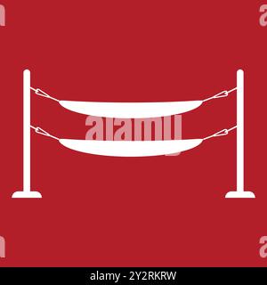 hammock icon vector illustration logo template. Stock Vector