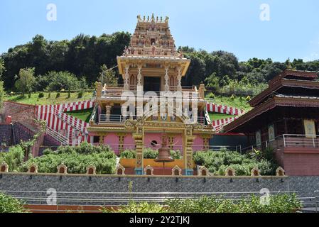 Shree Pancha Mahalaxmi Temple - Viral Temple in Sankhu - Hindu temple in Changunarayan, Nepal Stock Photo