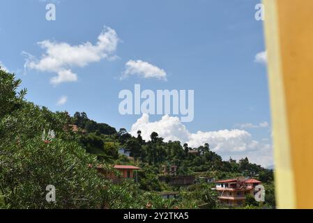 Shree Pancha Mahalaxmi Temple - Viral Temple in Sankhu - Hindu temple in Changunarayan, Nepal Stock Photo