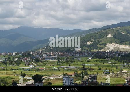 Shree Pancha Mahalaxmi Temple - Viral Temple in Sankhu - Hindu temple in Changunarayan, Nepal Stock Photo