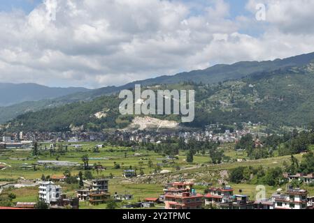 Shree Pancha Mahalaxmi Temple - Viral Temple in Sankhu - Hindu temple in Changunarayan, Nepal Stock Photo