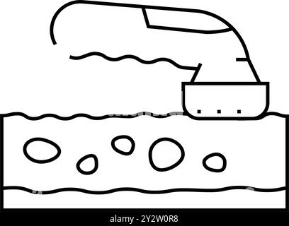 removal of age spots line icon vector. removal of age spots sign ...