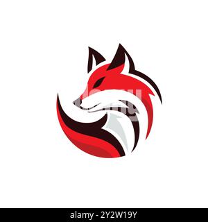 creative fox head mascot symbol vector illustration Stock Vector
