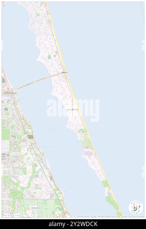 Melbourne Beach, Brevard County, US, United States, Florida, N 28 4' 6'', S 80 33' 37'', map, Cartascapes Map published in 2024. Explore Cartascapes, a map revealing Earth's diverse landscapes, cultures, and ecosystems. Journey through time and space, discovering the interconnectedness of our planet's past, present, and future. Stock Photo