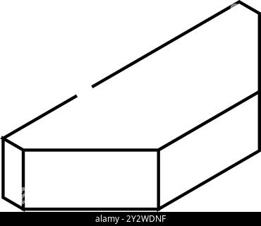 construction material facing brick icon doodle illustration Stock ...