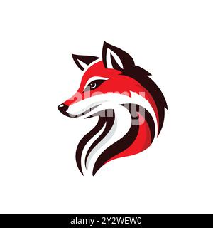 creative fox head mascot symbol vector illustration Stock Vector Image ...