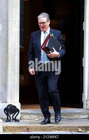London, UK. 11th Sep, 2024. LONDON, ENGLAND - SEPTEMBER 11: Britain's Prime Minister Keir Starmer leaves 10 Downing Street to attend Prime Minister's Questions in the House of Commons on September 11, 2024 in London, England. CAP/GOL © GOL/Capital Pictures Credit: Capital Pictures/Alamy Live News Stock Photo