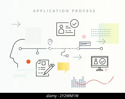 Application Update - Document Verification Process - Stock Illustration  as EPS 10 File Stock Vector