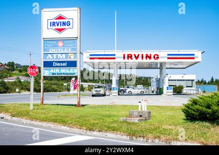 Irving Oil gas station on NL 70 in Harbour Grace, Newfoundland & Labrador, Canada Stock Photo