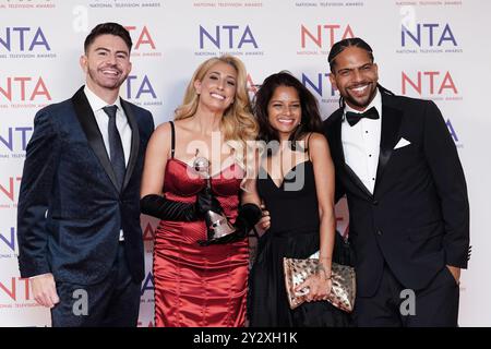 RETRANSMITTING ADDING CAPTION INFORMATION (left-right) Iwan Carrington, Stacey Solomon, Dilly Carter and Robert Bent winners of the Factual Entertainment Award for reality show Sort Your Life Out, at the National Television Awards at the O2 Arena, London. Picture date: Wednesday September 11, 2024. Stock Photo