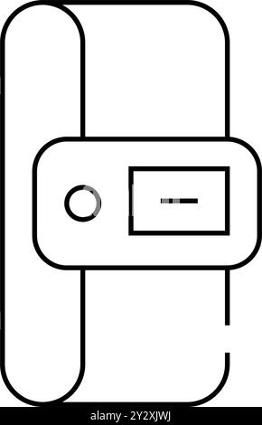 constant temperature control sensor line icon vector illustration Stock ...
