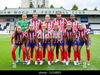 Atletico Madrid Women team group during the UEFA Women's Champions
