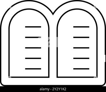 Stone Tablets linear icon Stock Vector Image & Art - Alamy