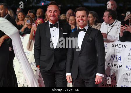 London, UK. 11 September 2024. Anthony McPartlin and Declan Donnelly attending the National Television Awards at the O2 Arena, London. Photo credit should read: Matt Crossick/Empics/Alamy Live News Stock Photo