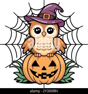 halloween coloring book Stock Vector