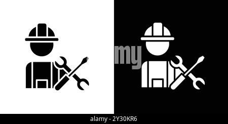 Labour icon vector logo set collection or bundle pack group Stock Vector