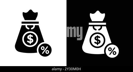 fixed deposit icon vector logo set collection or bundle pack group Stock Vector