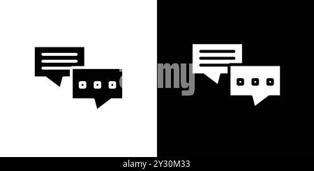Live chat icon vector logo set collection or bundle pack group Stock Vector