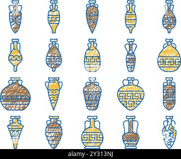 greek amphora icon doodle illustration Stock Vector Image & Art - Alamy