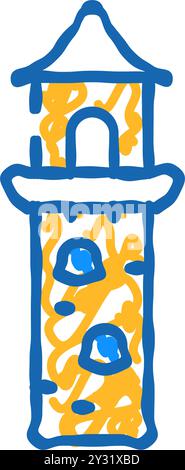 lookout tower icon color illustration Stock Vector Image & Art - Alamy