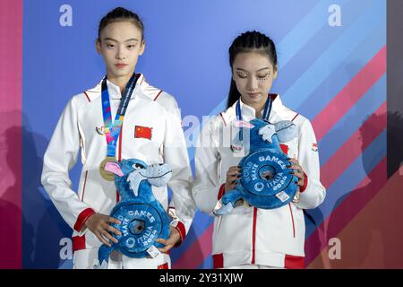 The Chinese couple, Zhu Si Yi and Xu Xiao Xiao, first place in the