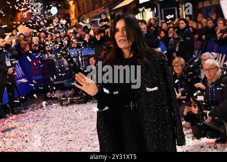 Sanremo, Italia. 04th Feb, 2019. Foto Matteo Rasero/LaPresse 04 Febbraio 2019 Sanremo, Italia Spettacolo Festival di Sanremo 2019, Red Carpet Nella foto: Paola Turci &#x2013; L'ultimo ostacolo Photo Matteo Rasero/LaPresse February 04th, 2019 Sanremo, Italy Entertainment Sanremo music festival 2019, Red Carpet In the photo: Paola Turci &#x2013; L'ultimo ostacolo Credit: LaPresse/Alamy Live News Stock Photo