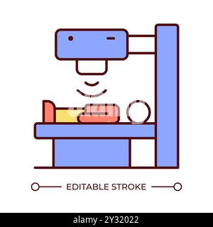 Radiology RGB color icon Stock Vector