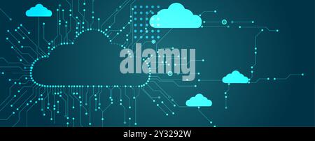 Havigating the challenges of cloud migration and optimizing cloud environments for performance, cost-effectiveness, and business agility Stock Vector