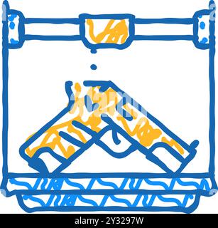 layers of 3d printing icon doodle illustration Stock Vector Image & Art ...