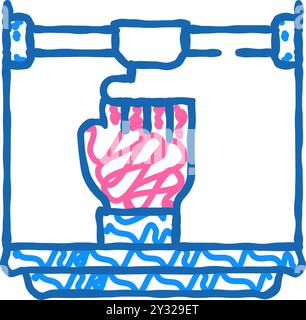 layers of 3d printing icon doodle illustration Stock Vector Image & Art ...