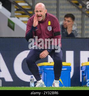 Interim Reviews Example Lee Carsley, Head coach of England U21 on the side line during the UEFA ...