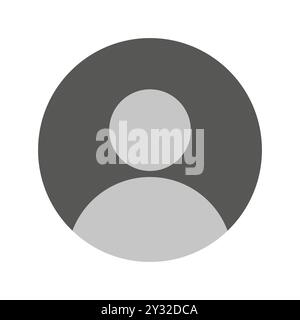 User profile icon. Anonymous person symbol. Blank avatar graphic. Vector illustration. Stock Vector