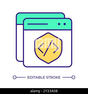RASP RGB color icon Stock Vector
