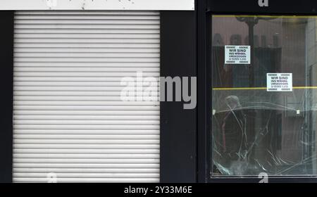 News - Reportage - Katastrophale Situation in der Altstadt von Nürnberg. Wirtschaftskrise. Dutzende Geschäfte geschlossen - in Nürnberg , Bayern , Deutschland . September 12, 2024 - Photo: Ipa Photo Pressefoto DENL Stock Photo