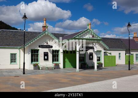 Ballater,Scotland  - August 5,2022: Ballater railway station is a former station in the village of Ballater in Aberdeenshire. It was the nearest stati Stock Photo