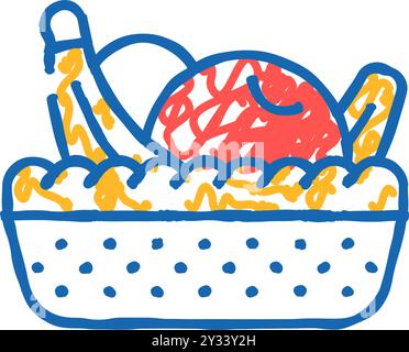 menu canteen icon doodle illustration Stock Vector Image & Art - Alamy