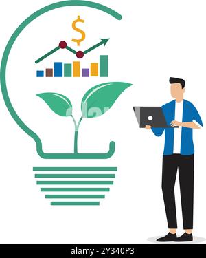 Business Growth Stock Vector