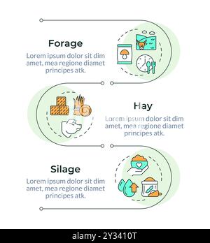 Animal food infographic vertical sequence Stock Vector