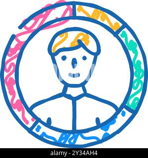 skills human employee icon doodle illustration Stock Vector Image & Art ...