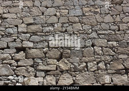 Antique masonry wall with rectangular blocks Stock Photo