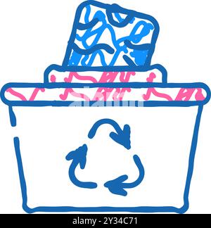 chemical waste management icon doodle illustration Stock Vector Image ...