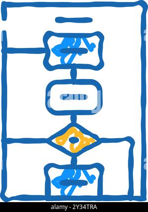 algorithm data science icon doodle illustration Stock Vector Image ...