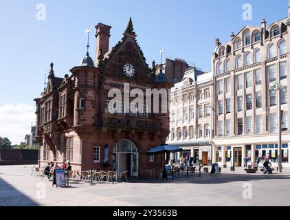 Glasgow, formerly the St Enochs Underground Station. Historic building in Glasgow City Centre. Stock Photo